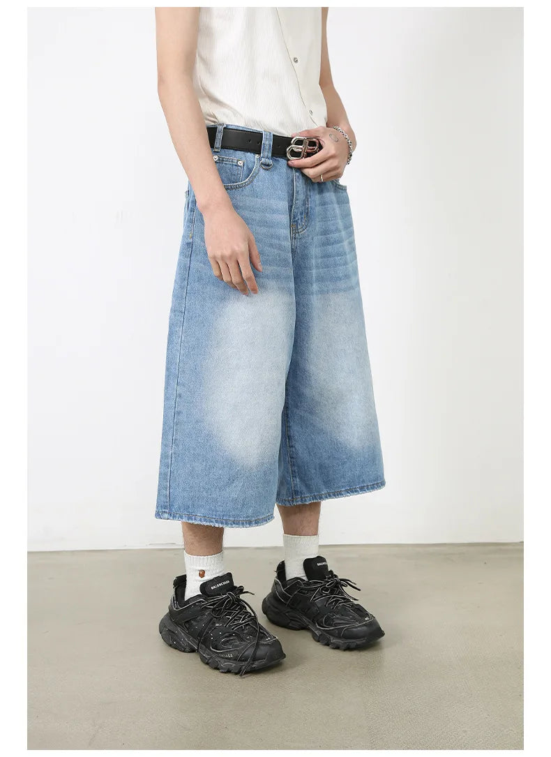 Y2K High-Waisted Black Denim Shorts