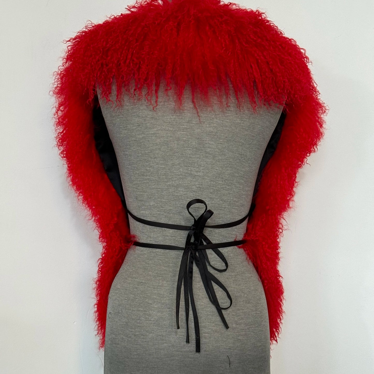 Luxury Mongolian Sheepskin Fur Halter Vest