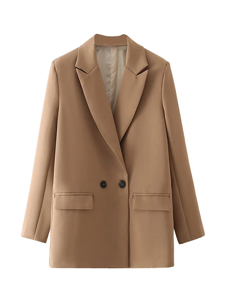 Classic Double-Breasted Women's Blazer