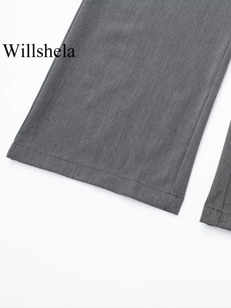 High-Waisted Straight Leg Pants for Women