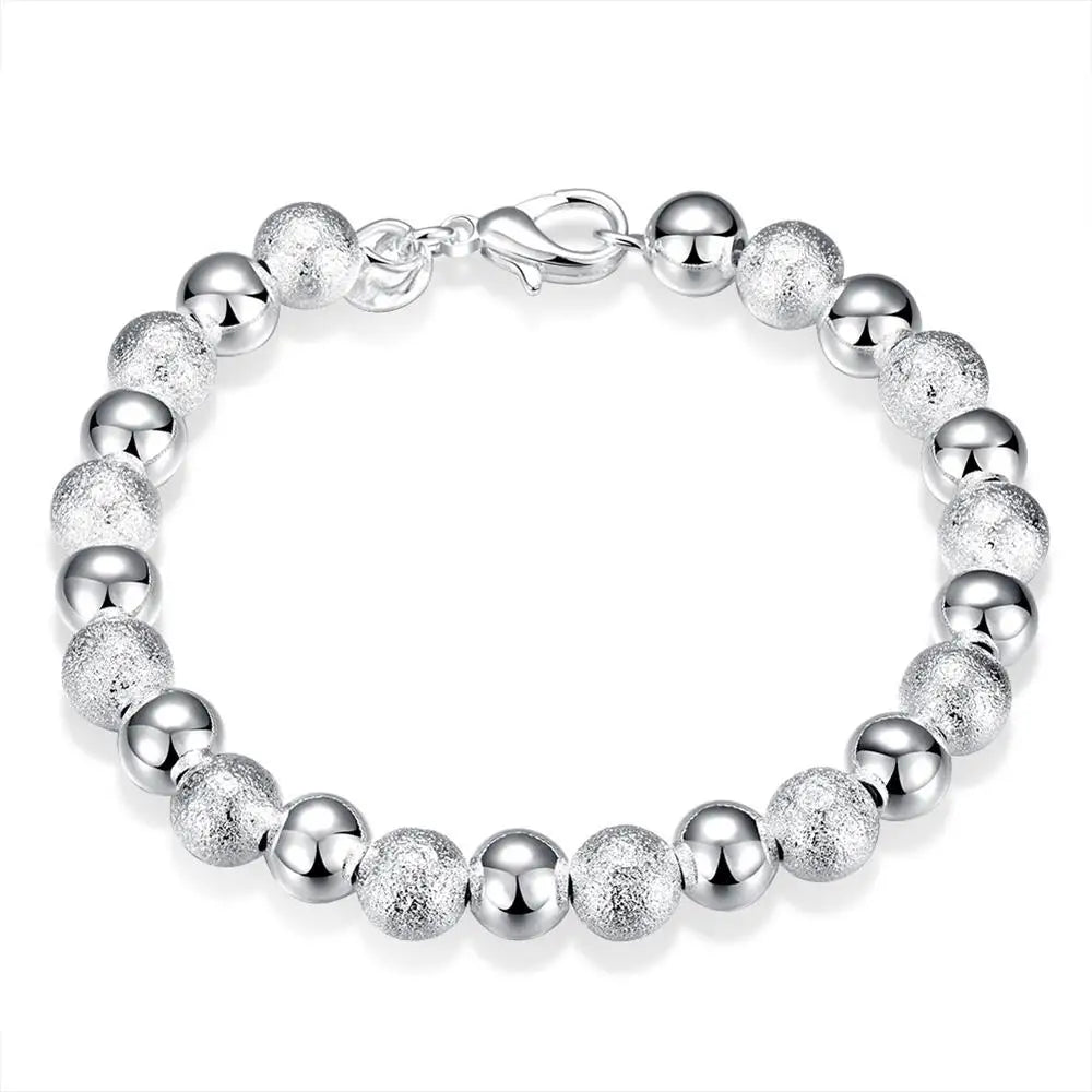 Handcrafted 925 Sterling Silver Twisted Rope Bracelet