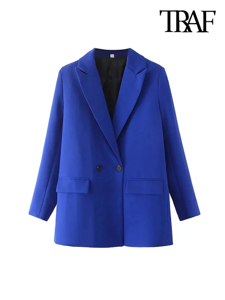 Classic Double-Breasted Women's Blazer