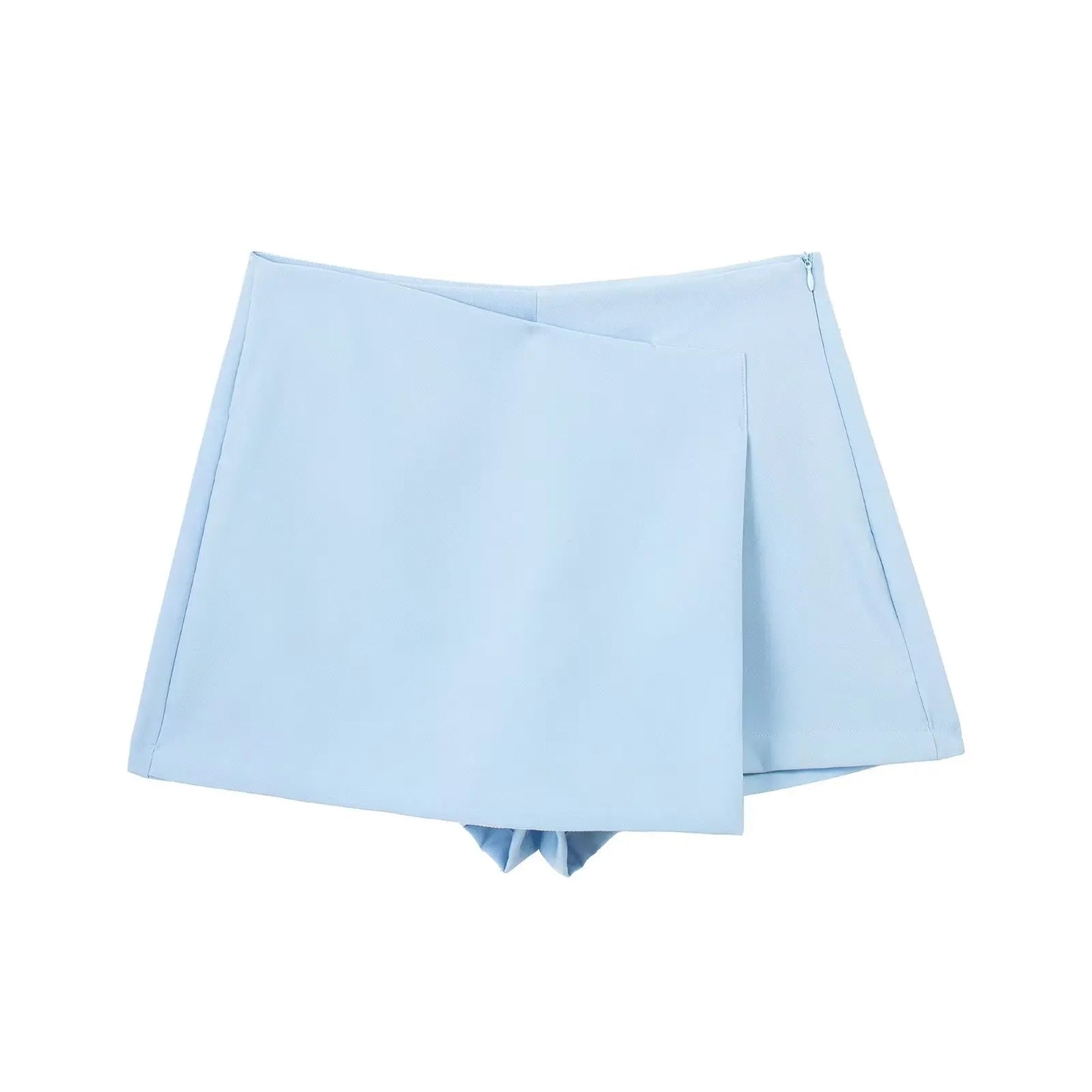 Willshela High-Waisted Asymmetrical Shorts Skort