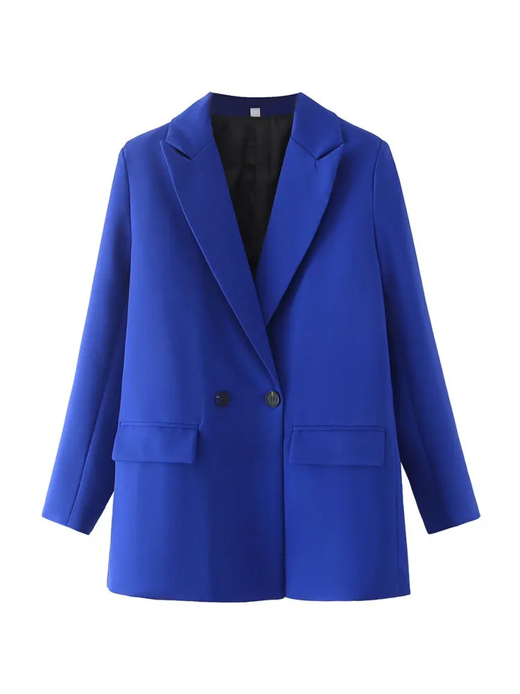 Classic Double-Breasted Women's Blazer