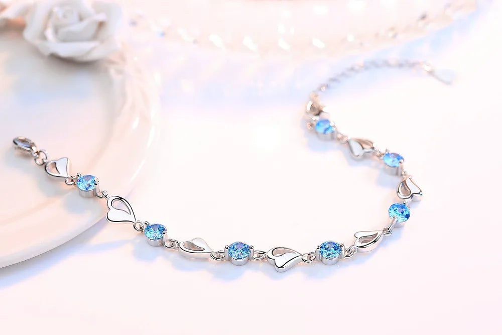 Handcrafted 925 Sterling Silver Twisted Rope Bracelet