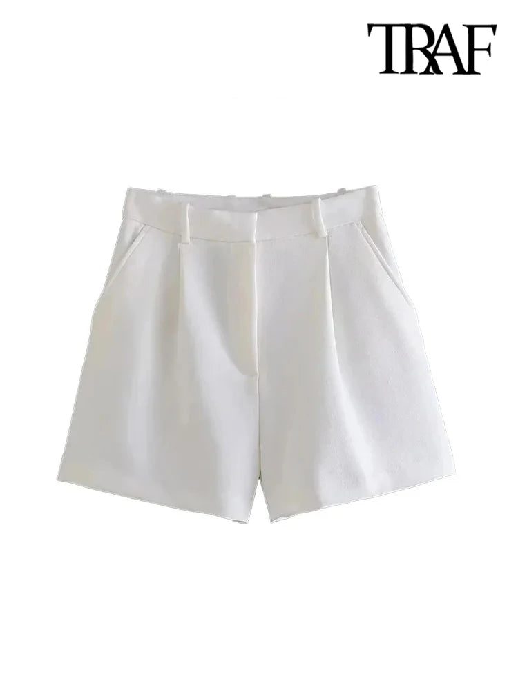 High-Waisted Bermuda Shorts for Women