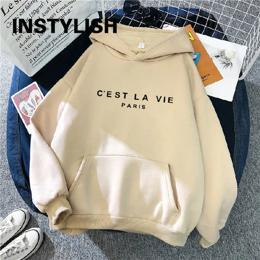 Women's Casual Letter Print Hoodie