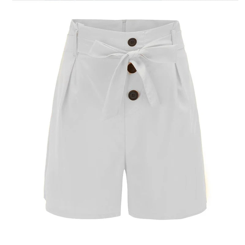 Y2K High Waist Button-Front Shorts