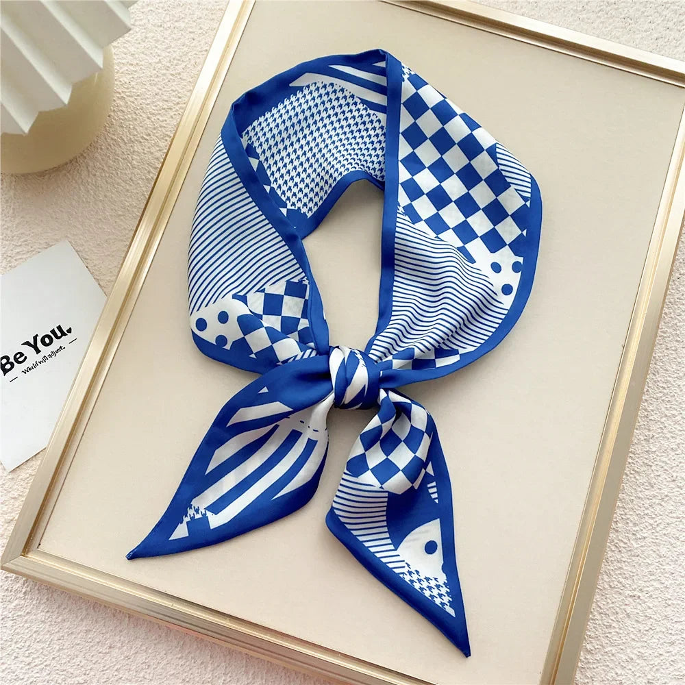 Luxury Silk-Feel Ribbon Scarf