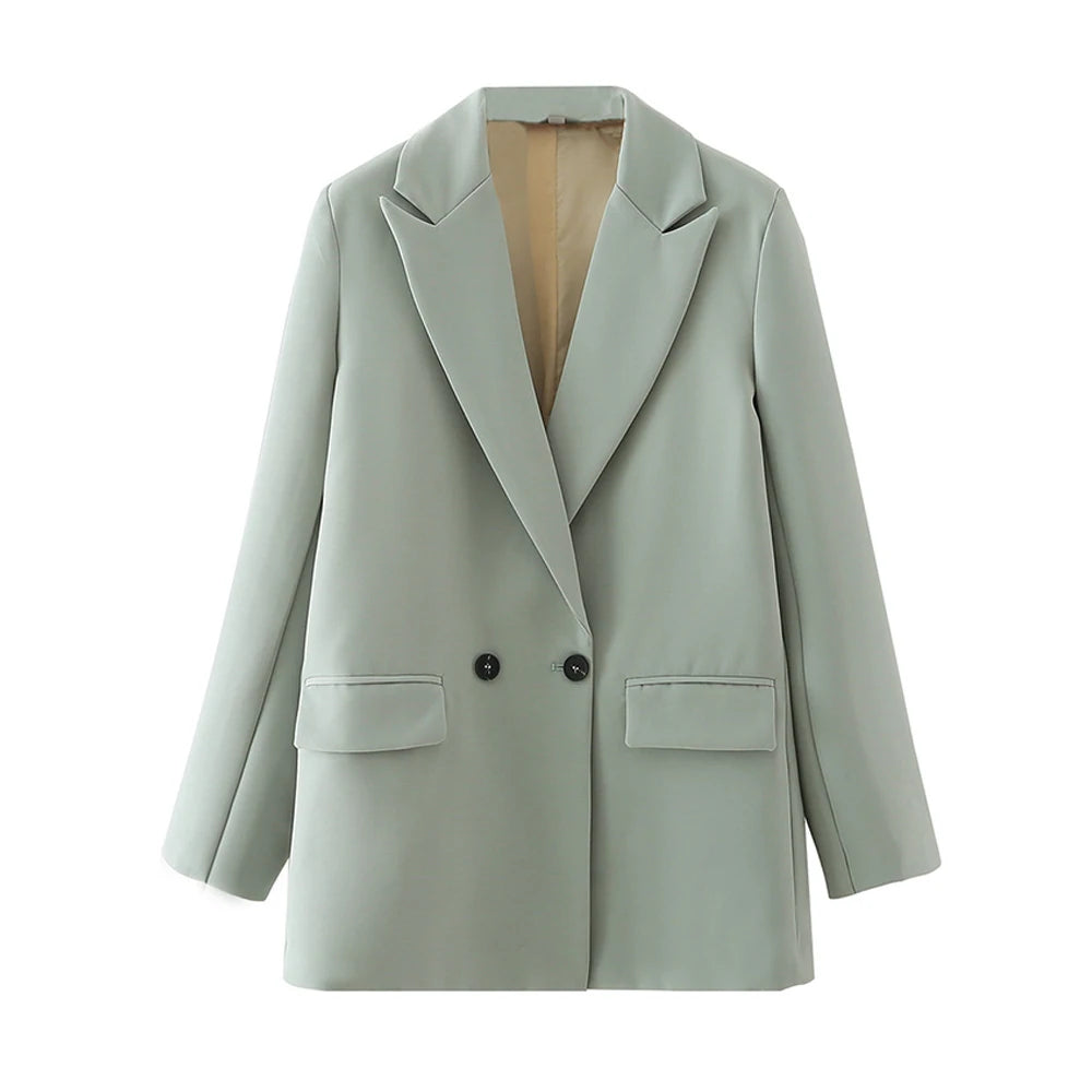 Classic Double-Breasted Women's Blazer
