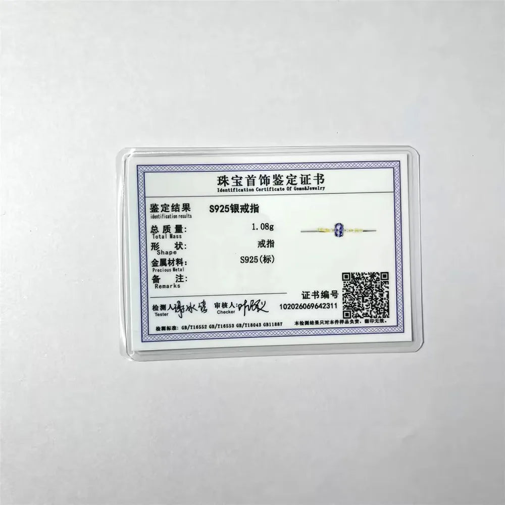 ROXI 925 Sterling Silver Purple Crystal Ring