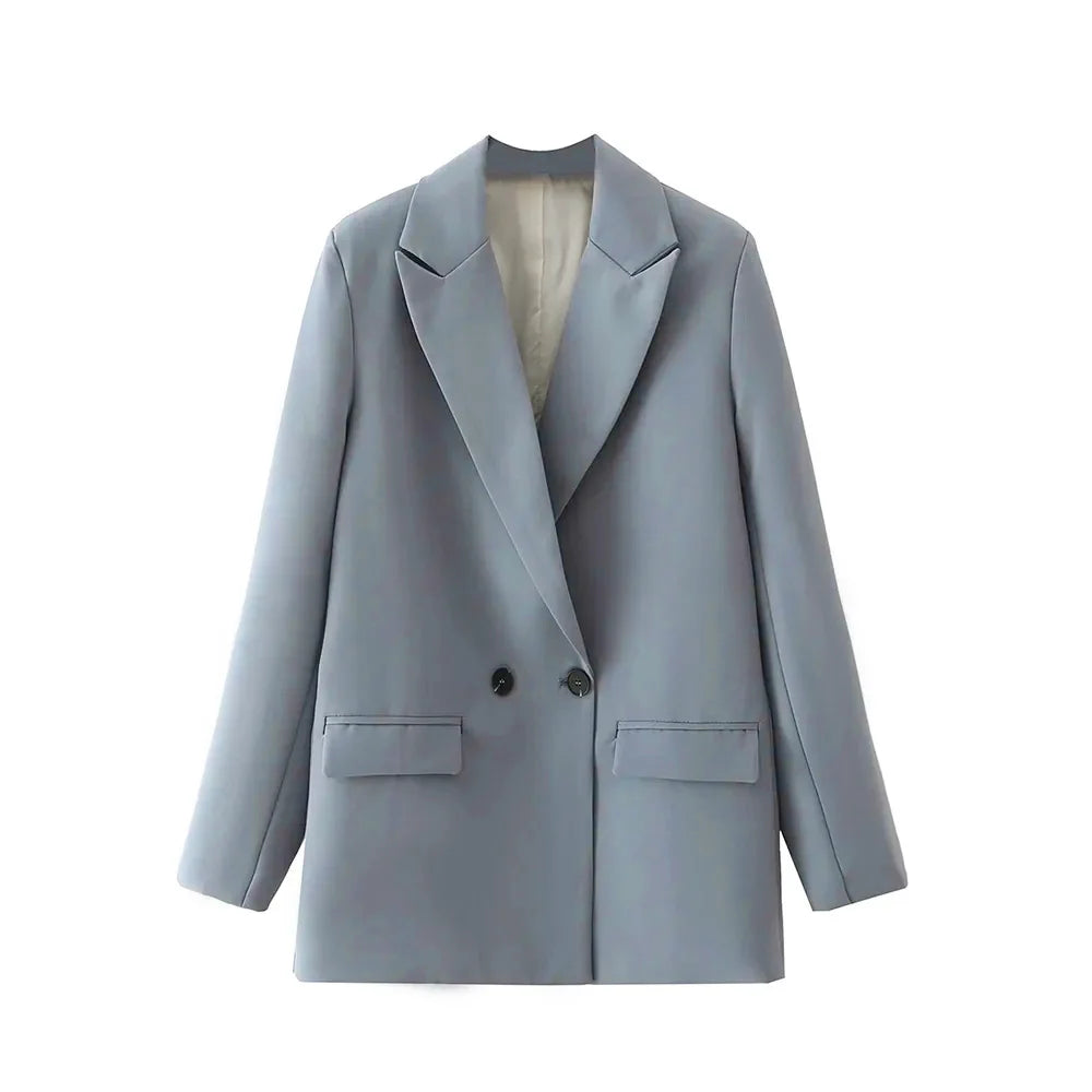 Classic Double-Breasted Women's Blazer