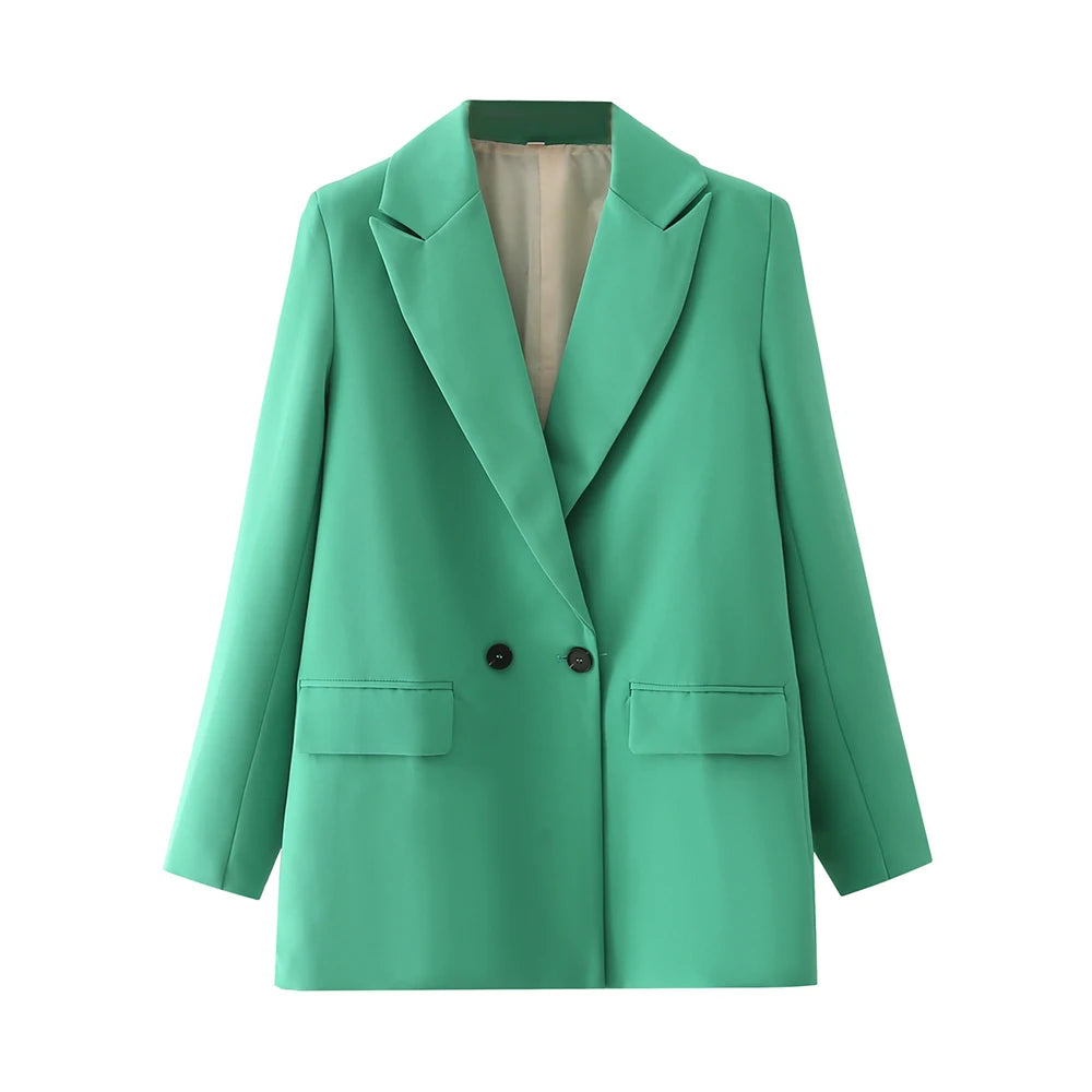 Classic Double-Breasted Women's Blazer