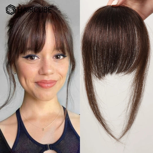 Premium Remy Human Hair Bangs with Temples