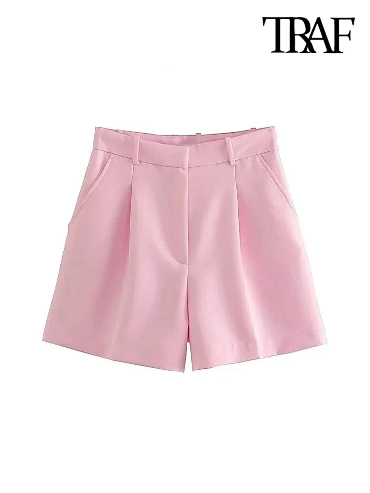 High-Waisted Bermuda Shorts for Women