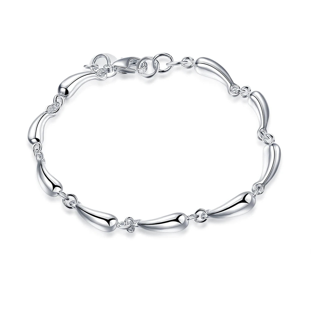 Handcrafted 925 Sterling Silver Twisted Rope Bracelet