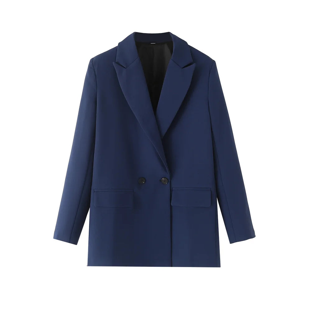 Classic Double-Breasted Women's Blazer