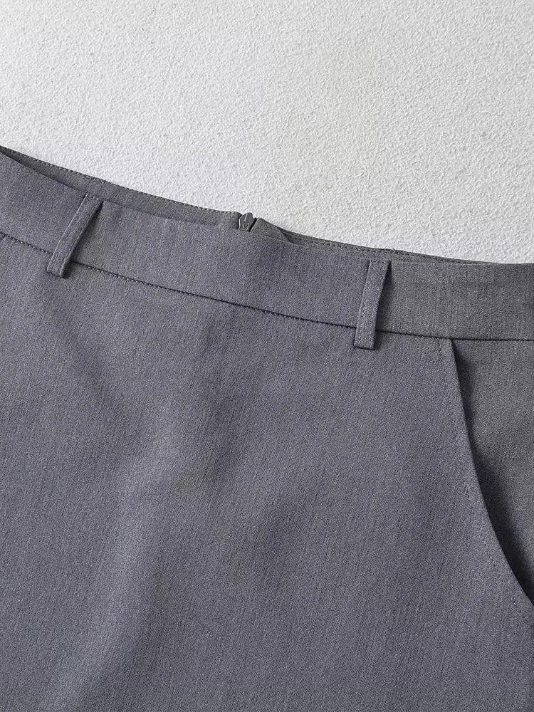 High Waist A-Line Mini Skirt