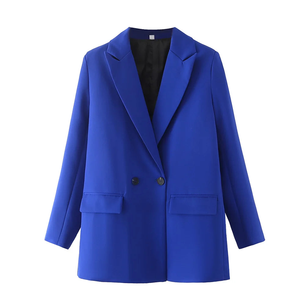 Classic Double-Breasted Women's Blazer