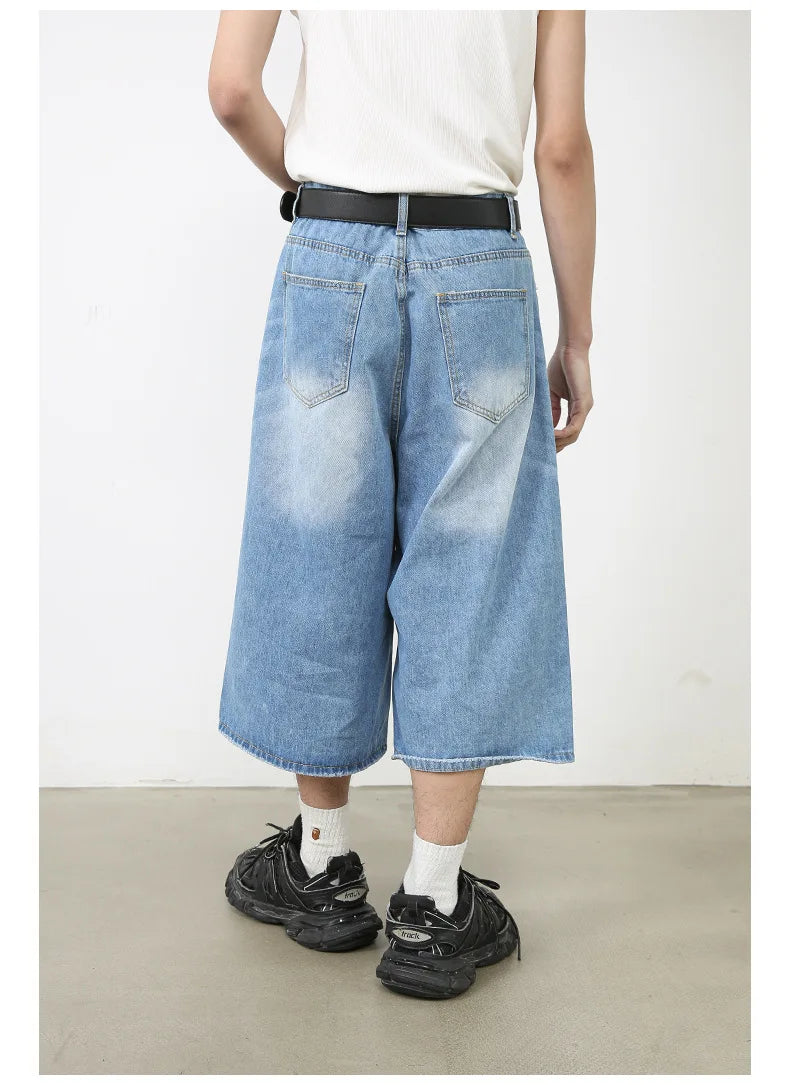 Y2K High-Waisted Black Denim Shorts