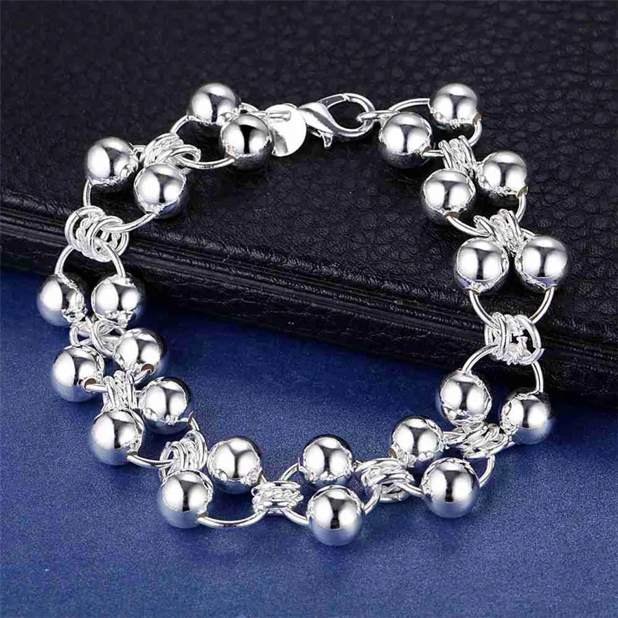 Handcrafted 925 Sterling Silver Twisted Rope Bracelet