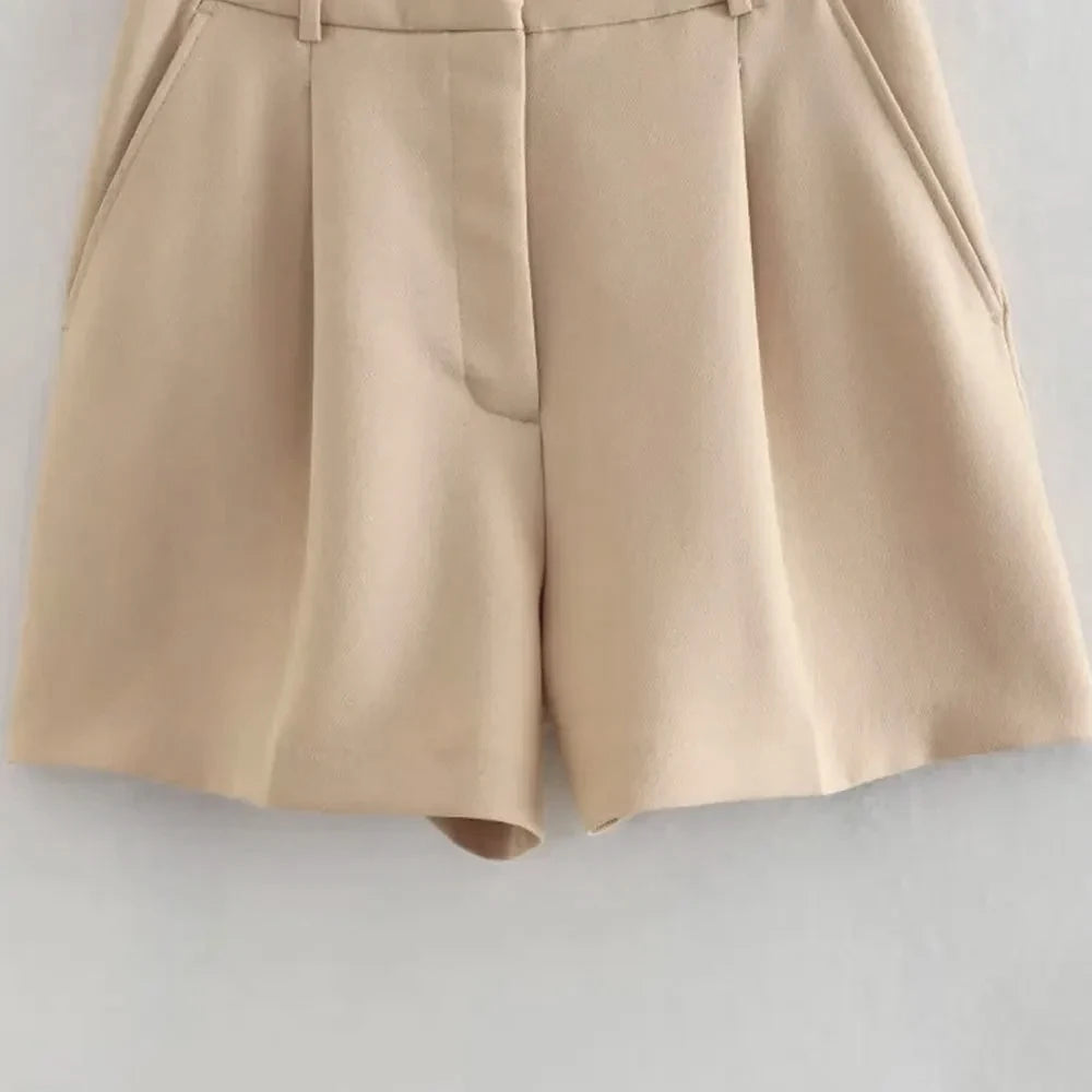 High-Waisted Bermuda Shorts for Women