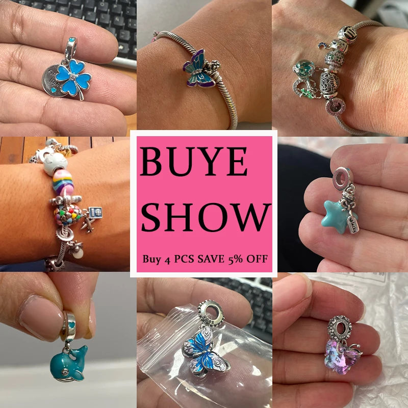 925 Sterling Silver Ocean Charm Collection