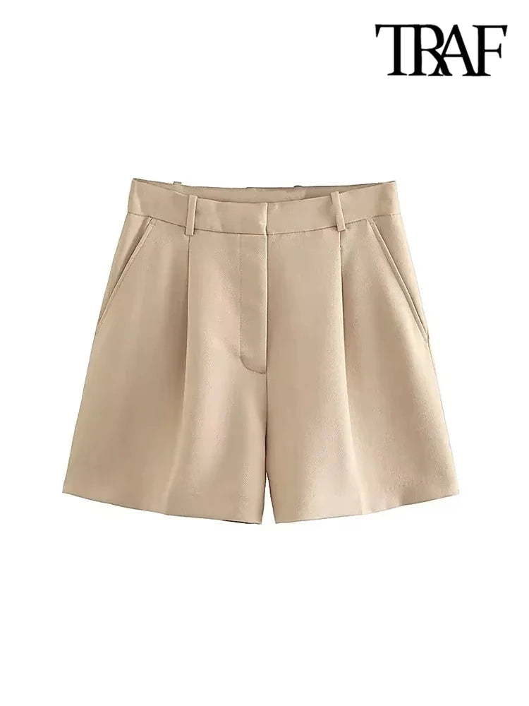 High-Waisted Bermuda Shorts for Women