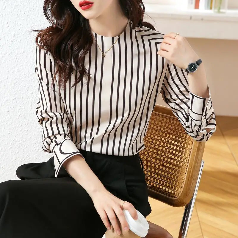Vintage Fashion Slim Long Sleeve Tops