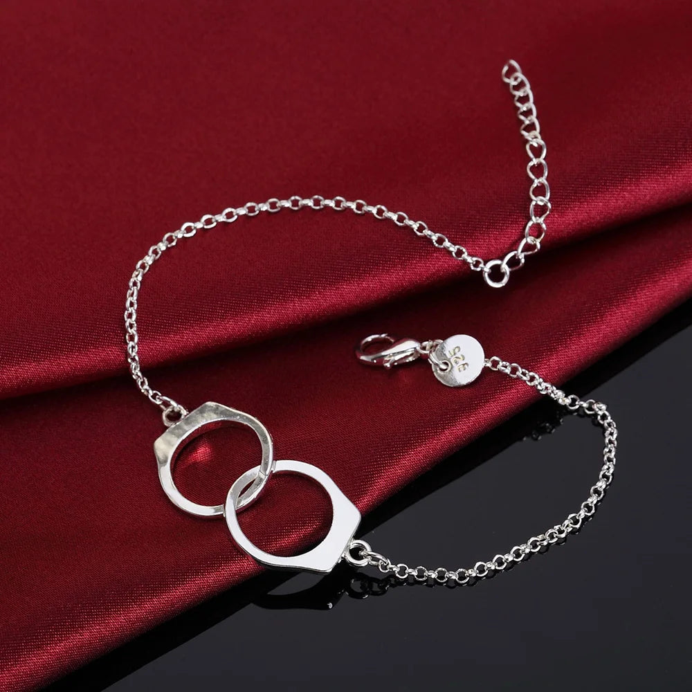 Handcrafted 925 Sterling Silver Twisted Rope Bracelet