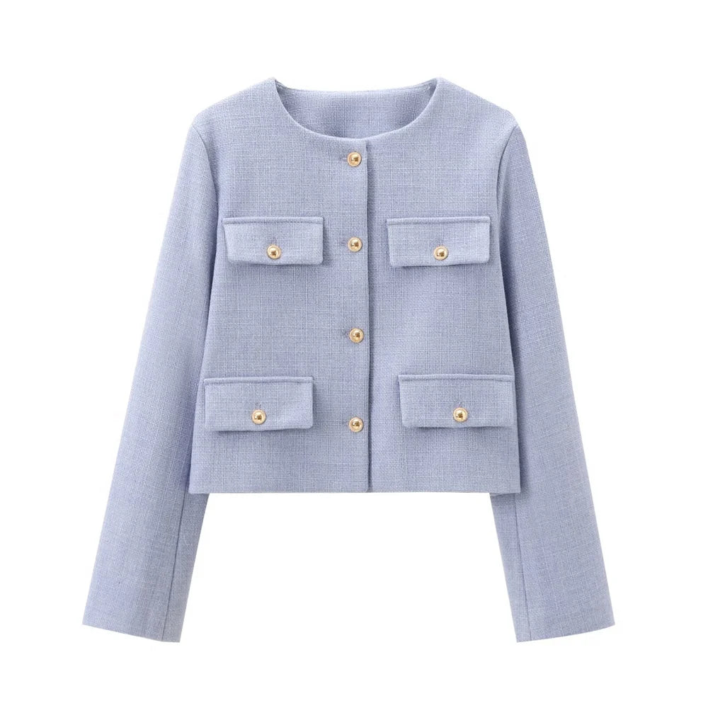 Women's Classic O-Neck Blazer