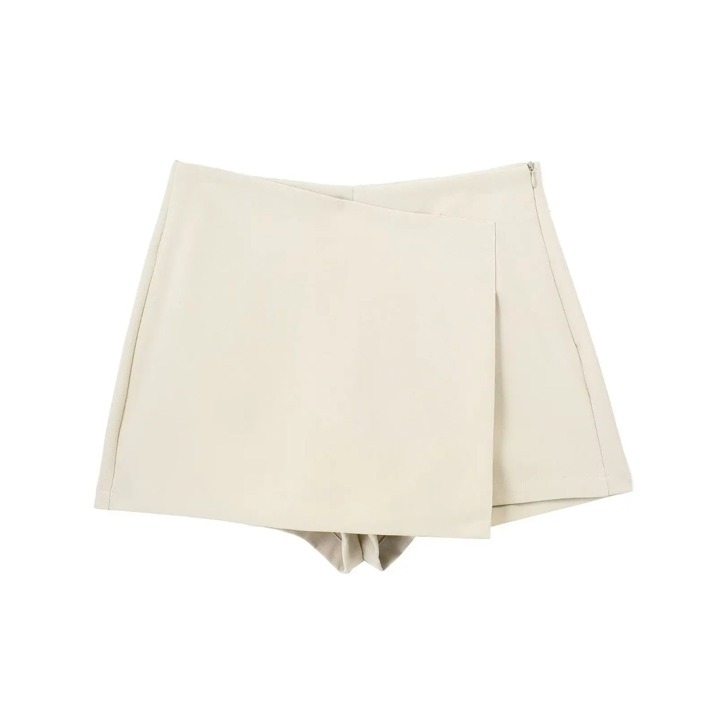 Willshela High-Waisted Asymmetrical Shorts Skort