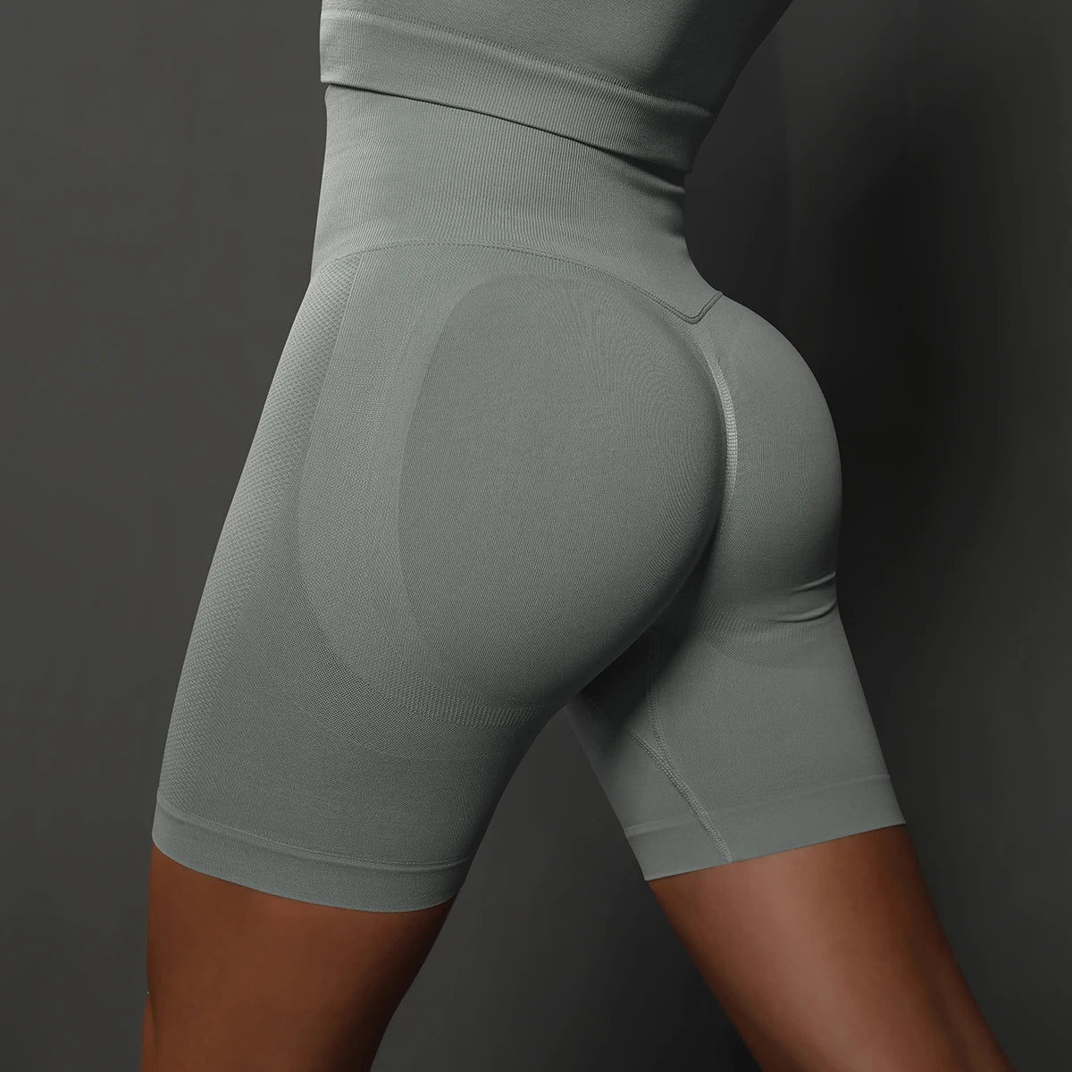 Women's High-Waisted Seamless Yoga Shorts
