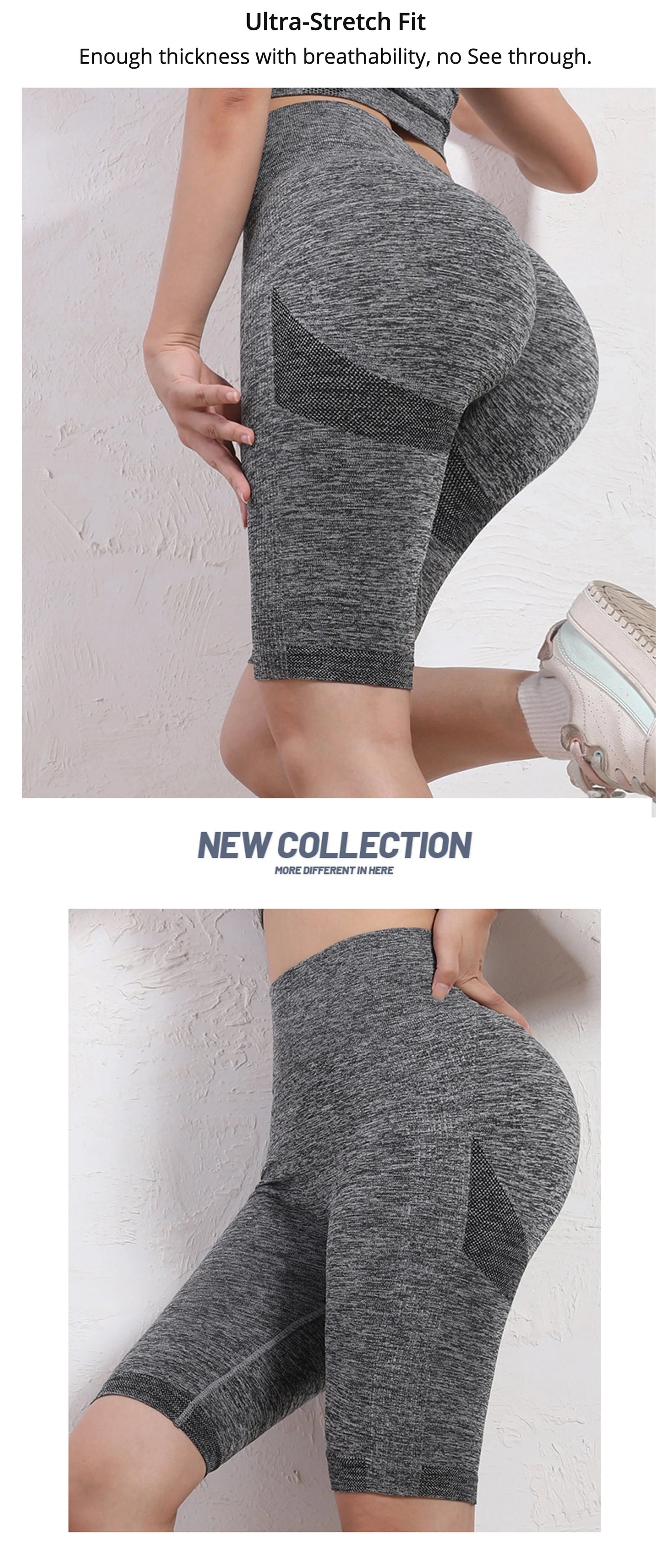 Seamless High-Waist Butt Lifting Yoga Shorts