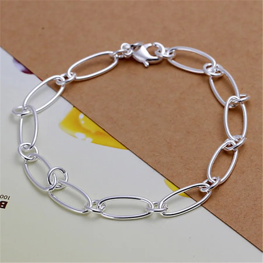Handcrafted 925 Sterling Silver Twisted Rope Bracelet