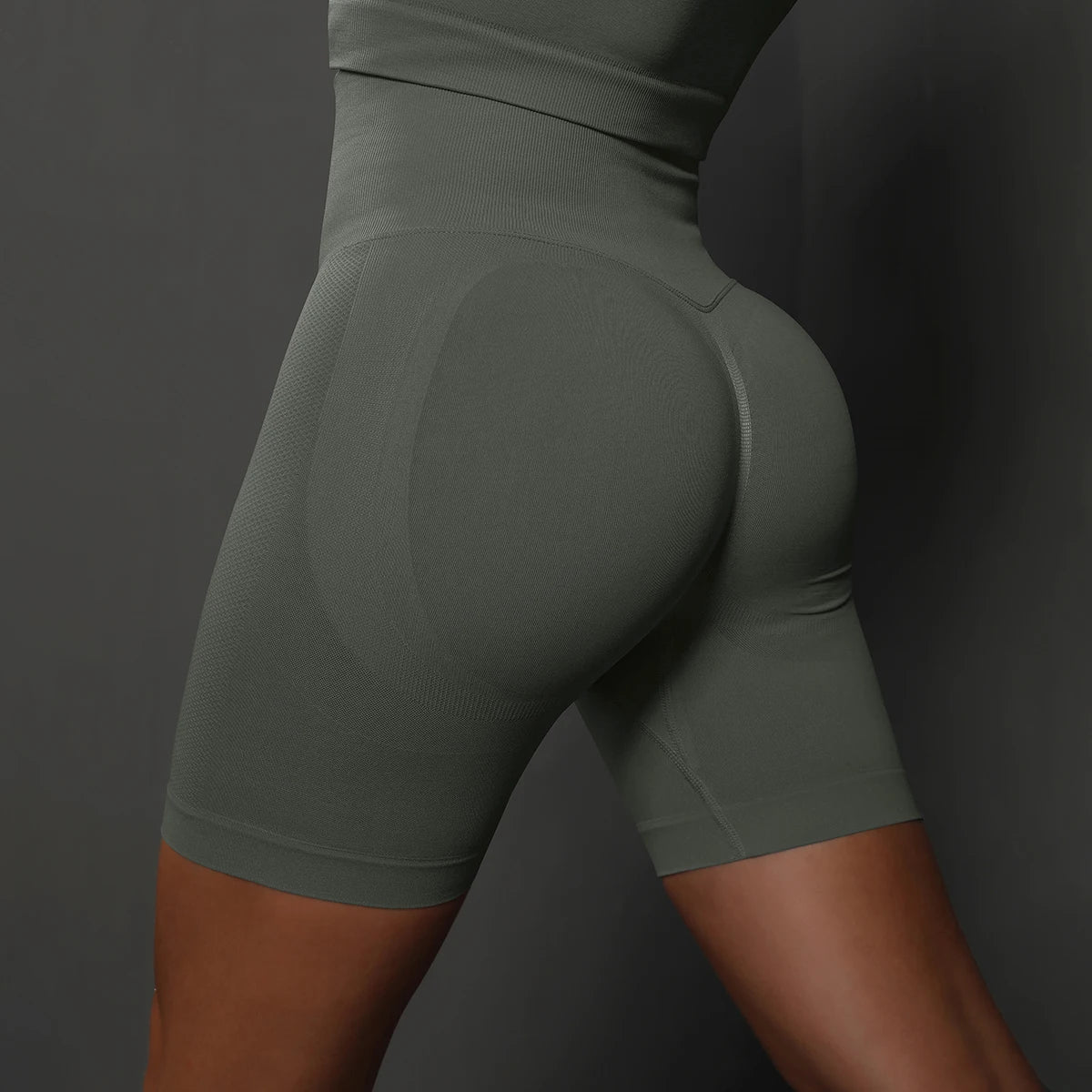 Women's High-Waisted Seamless Yoga Shorts