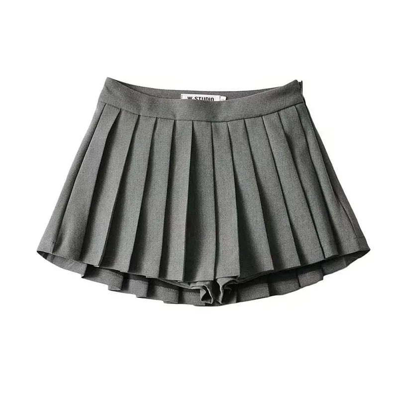 ZOKI High-Waisted Pleated Tennis Skirt