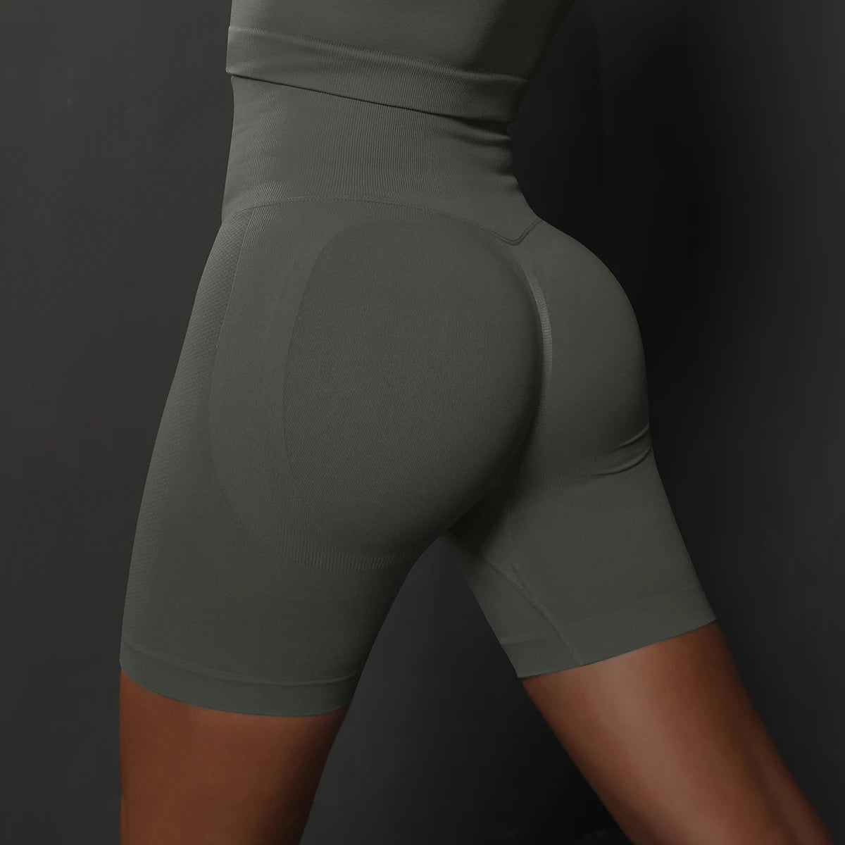 Women's High-Waisted Seamless Yoga Shorts