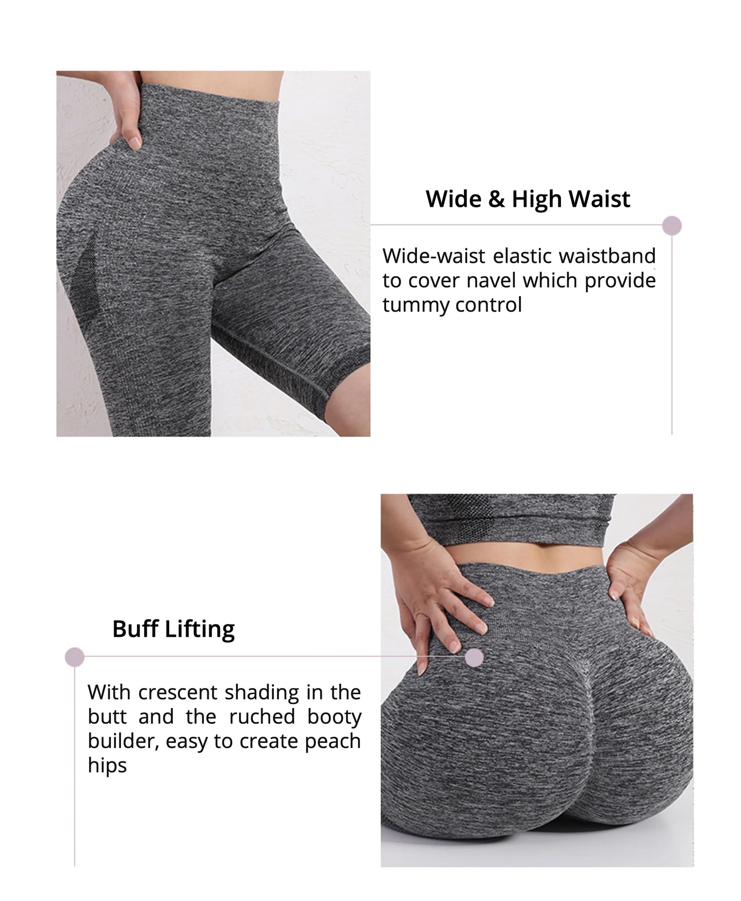 Seamless High-Waist Butt Lifting Yoga Shorts
