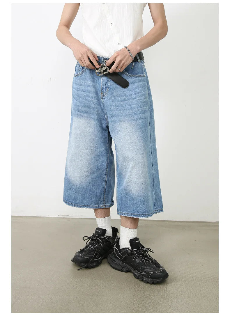 Y2K High-Waisted Black Denim Shorts