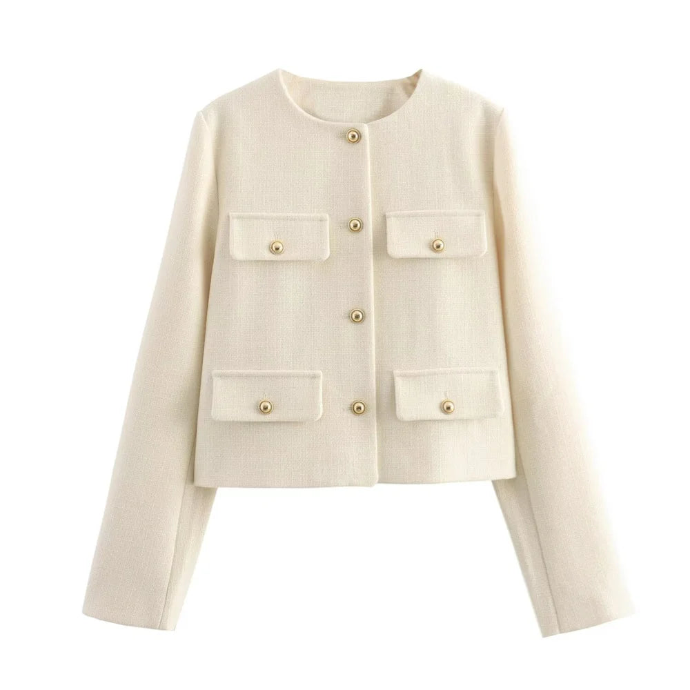 Women's Classic O-Neck Blazer
