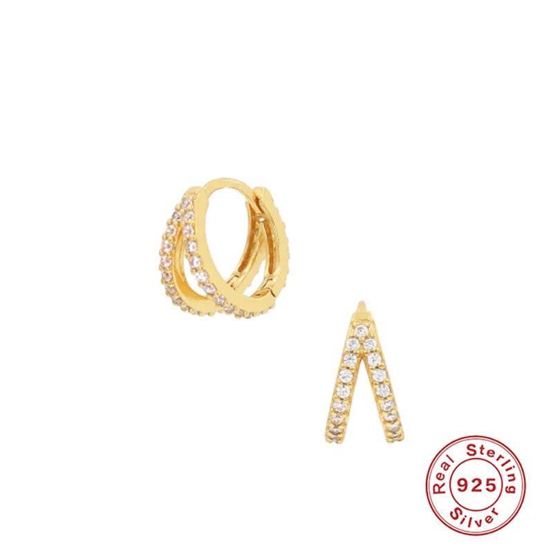 CANNER 925 Sterling Silver Star Anise Hoop Earrings