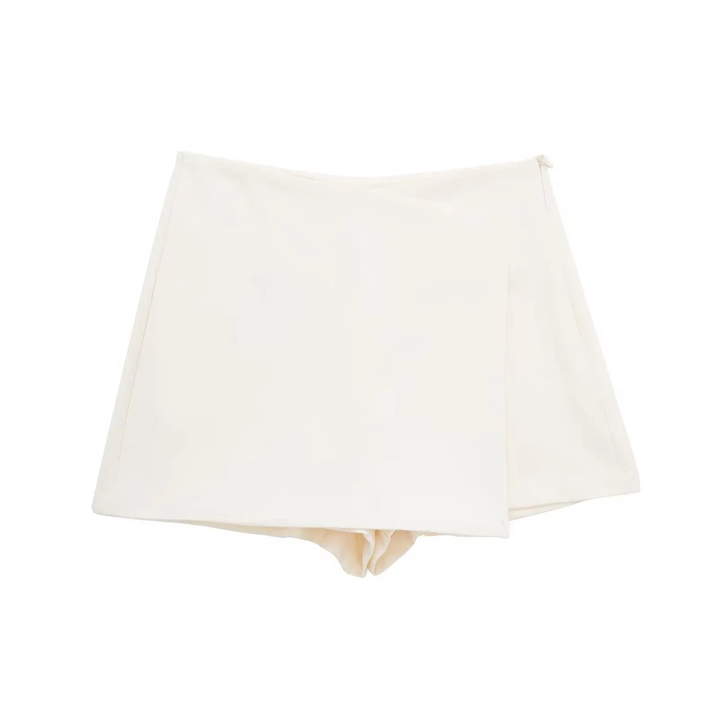 Willshela High-Waisted Asymmetrical Shorts Skort