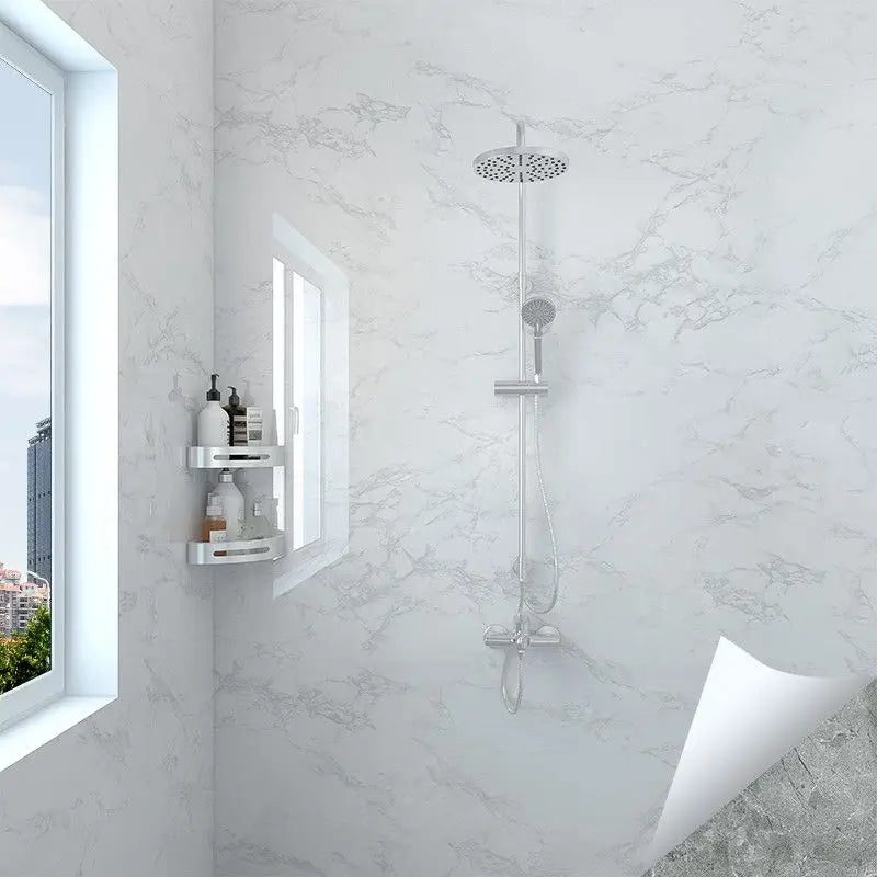 Wallpaper for Walls In Rolls Formaldehyde-free Bathroom Waterproof Sticker Toilet Wall Renovation Moisture-proof Wall Stickers