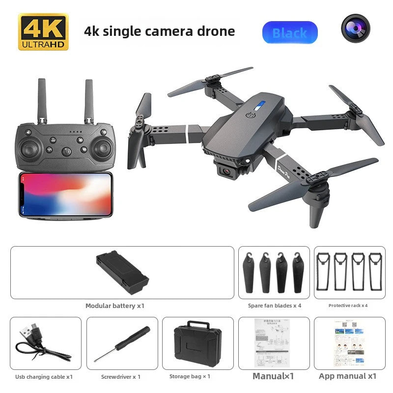 E99 Pro Foldable Drone with HD Dual Cameras - Altitude Hold Quadcopter, E88 Pro Remote Control Aircraft K3