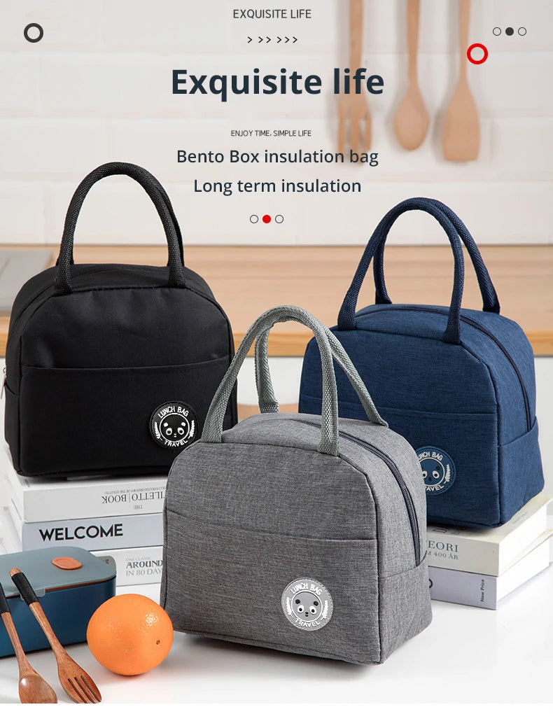 Insulated Lunch Bag with Multiple Compartments