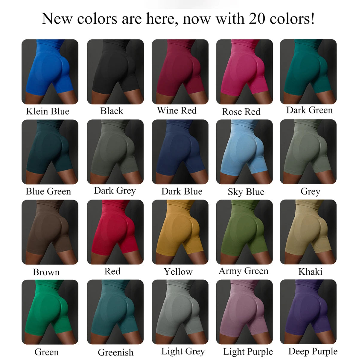 Women's High-Waisted Seamless Yoga Shorts