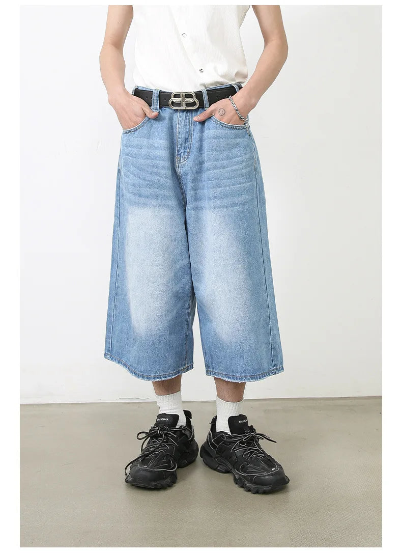 Y2K High-Waisted Black Denim Shorts