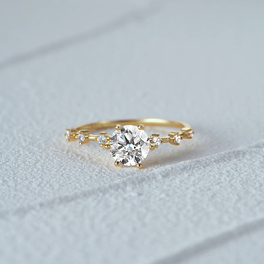 ROXI 925 Sterling Silver Purple Crystal Ring