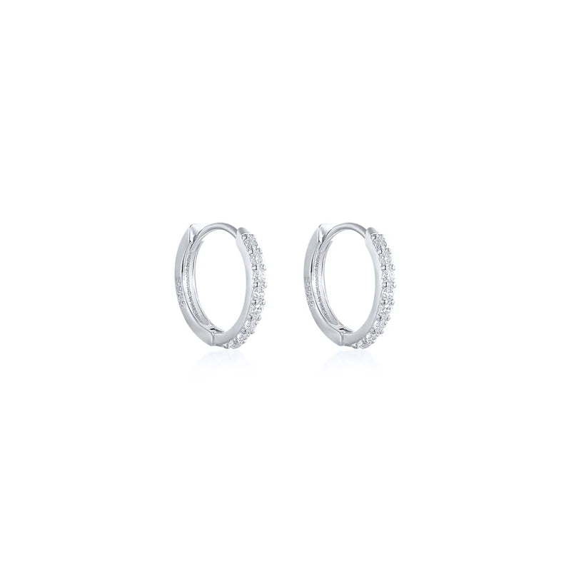 CANNER 925 Sterling Silver Star Anise Hoop Earrings